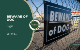 beware of dog sign, get one